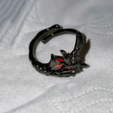Deep Space Love Crow Ring