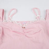 Coquette Long-Sleeve Crop Top