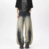 Distressed Vintage Washed Gradient Jeans