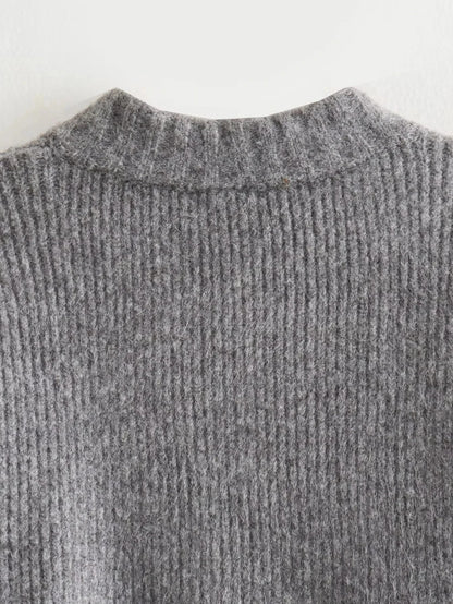 Knitted Crew Neck Sweater