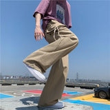 Y2K Japanese Style Loose Straight Leg Cargo Pants