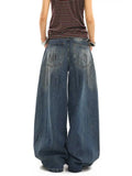 Vintage Oversize Style Blue Boyfriend Jeans
