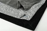 Retro Checkered Turn Down Collar Striped Sweatshirt