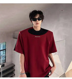 Versatile Stylish Color Contrast Short Sleeve T-Shirt