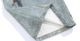 Chic American Style Hot Girl Digital Jeans