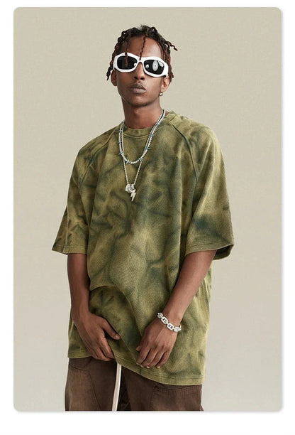 Loose Water Ripple Washed T-Shirt