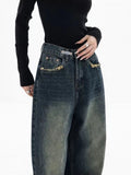 Retro Cool High Waist Wide Leg Jeans