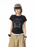 Y2K Chic Hip Hop Print Pattern Short Sleeve T-Shirt