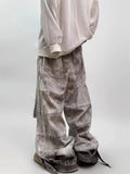 Vintage Ripped Hole Tie Dye Jeans