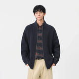 Cozy Ribbed Knit Mock Neck Cardigan