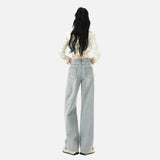 Streetwear Lightweight Wide Leg Denim Jeans