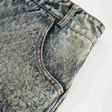 Vintage Camouflage Patchwork Denim Shorts Jeans