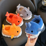 Y2K Warm Cozy Shark Plush Kids Slipper