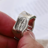 Engraved Sterling Silver Love Ring