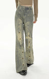 Women Vintage High Waist Streetware Wide Leg Jeans