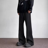 Solid Color Wide Leg Sweatpants