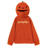 Halloween Orange Pumpkin Shaped Hoodie
