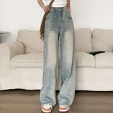 Vintage Retro Wide Leg High Waisted Jeans