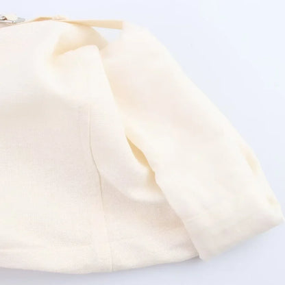 Insulated Linen Blend Zipper Windbreaker Jacket