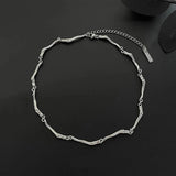 Men Luxury Irregular Titanium Steel Choker Necklace