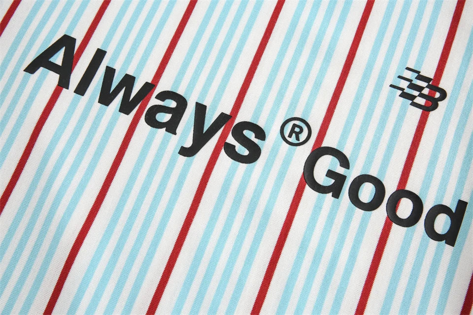 Striped Sports Raglan T-shirt