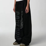 Flame Streamer Loose Cool Sweatpants
