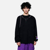 Lucky Gourd Embroidered Long Sleeve T-Shirt