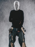 Gothic Dark Slim Fit Cotton Long Sleeve T-Shirt