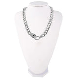 Black Cuban Chain Medusa Snake Necklace