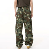 Youthful Retro Camo Loose Fit Jeans