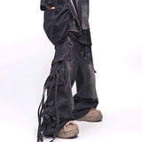 Vintage Streetwear Punk Wide Leg Denim Jeans