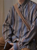 Trendy Oversize Stripe Shirt