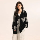 Women Cool Retro Loose Knitted Cardigan
