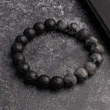 Retro Black Volcanic Stone Bead Bracelets