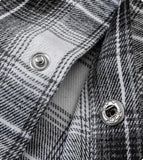 Streetwear Plaid Hooded Long Sleeve Shirt