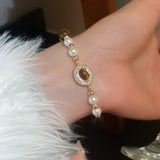 Luxurious for Holidays Imitation Pearl Bracelet