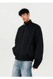 Streetwear Stylish Zip-Up Stand Collar Casual Jacket