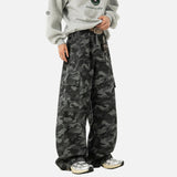 Vintage Tactical Camo Cargo Straight Leg Pants