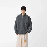 Cozy Textured Quarter Zip Sweatshirt