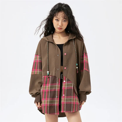 Women Korean Chic Elegant Stitched Swetshirt