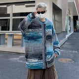 Effortless Punk Knitted Oversized Cardigan