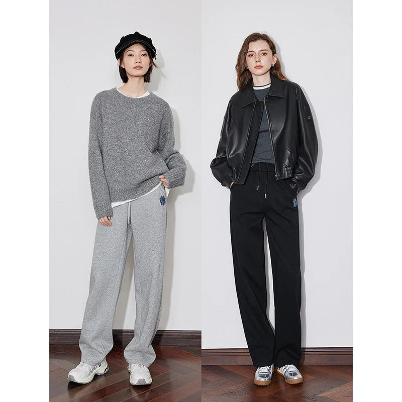 New Denim Flower Autumn Sweatpants