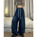 Baggy Elastic-waist Women's Jeans