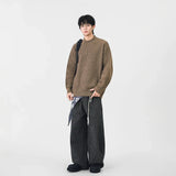 Cozy Ribbed Solid Color Mock Neck Sweater