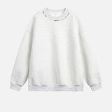 Rainbow Letter Embroidery Crewneck Sweatshirt