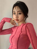 Solid Bright Line Long Sleeve T-shirt