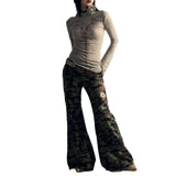Vintage Retro Flare Sleeve Square T-Shirt