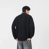 Cozy Mock Neck Waffle Knit Jumper Sweater