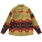 Durable National Style Button-Up Long Sleeve Shirt