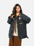 Y2K American Winter Loose Denim Jacket